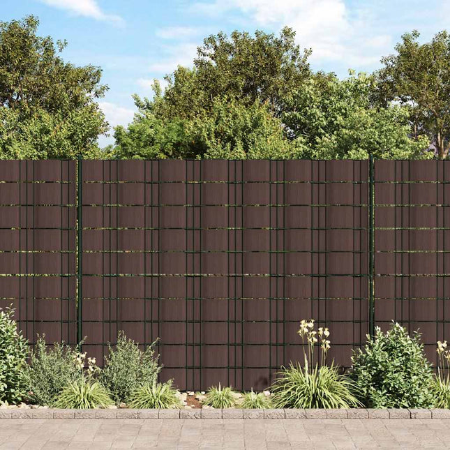 privatlivslister PVC 140x0,19 m brun