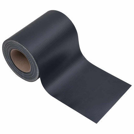 privatlivslister PVC 140x0,19 m mat mørkegrå
