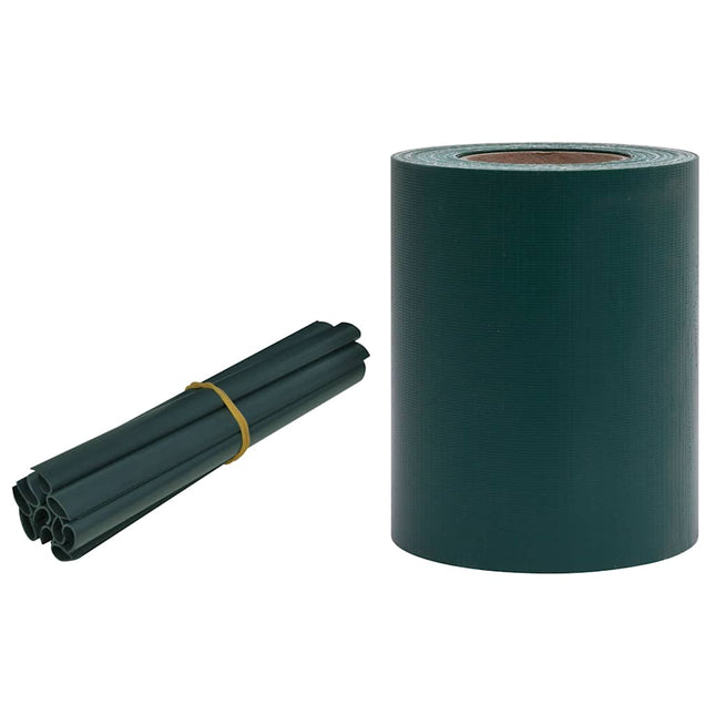 privatlivsliste PVC 35x0,19 m matgrøn