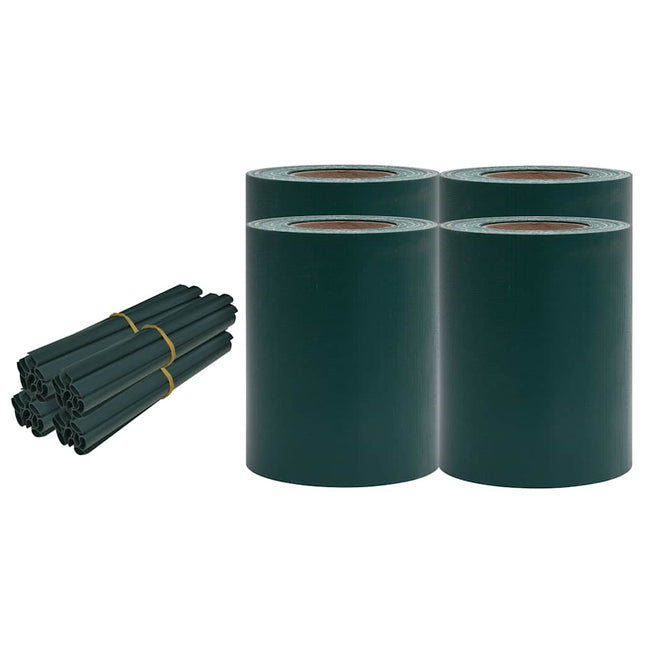privatlivslister PVC 140x0,19 m matgrøn