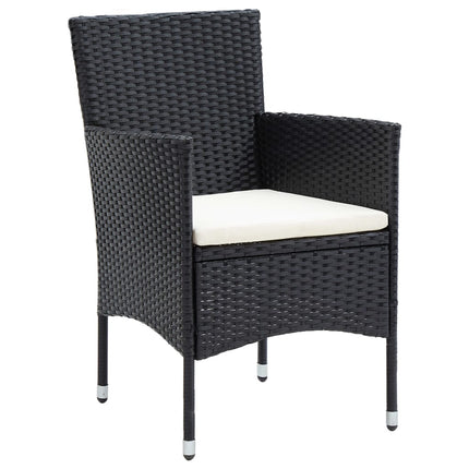 havestole 4 stk. polyrattan sort