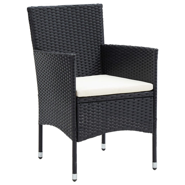havestole 4 stk. polyrattan sort
