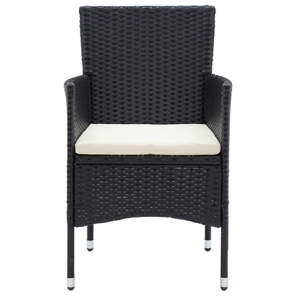 havestole 4 stk. polyrattan sort