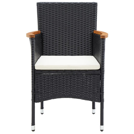 havestole 4 stk. polyrattan sort