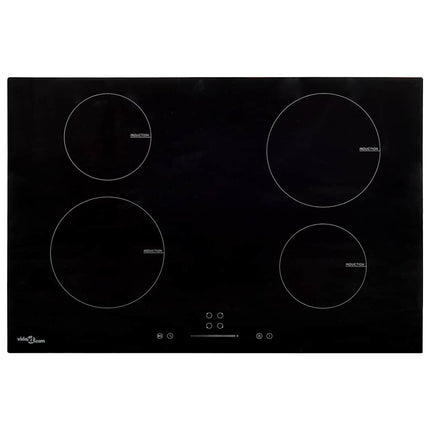 induktionskogeplade med 4 zoner Touch Control 7000 W 77 cm glas
