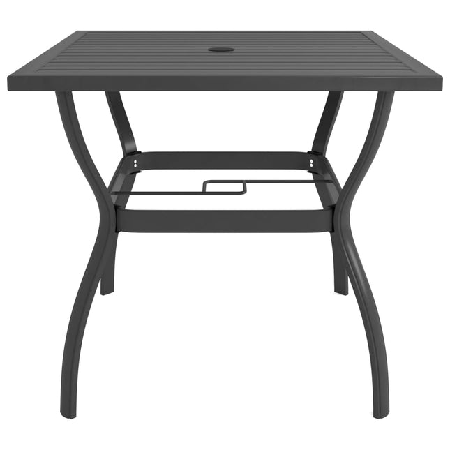 havebord 81,5x81,5x72 cm stål antracitgrå