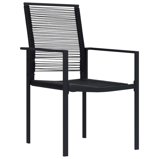 havestole 2 stk. PVC-rattan sort