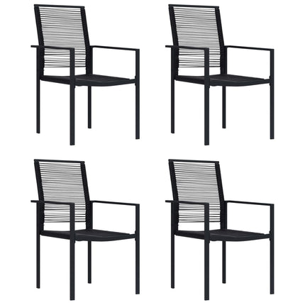 havelamper 4 stk. PVC-rattan sort