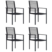 havelamper 4 stk. PVC-rattan sort