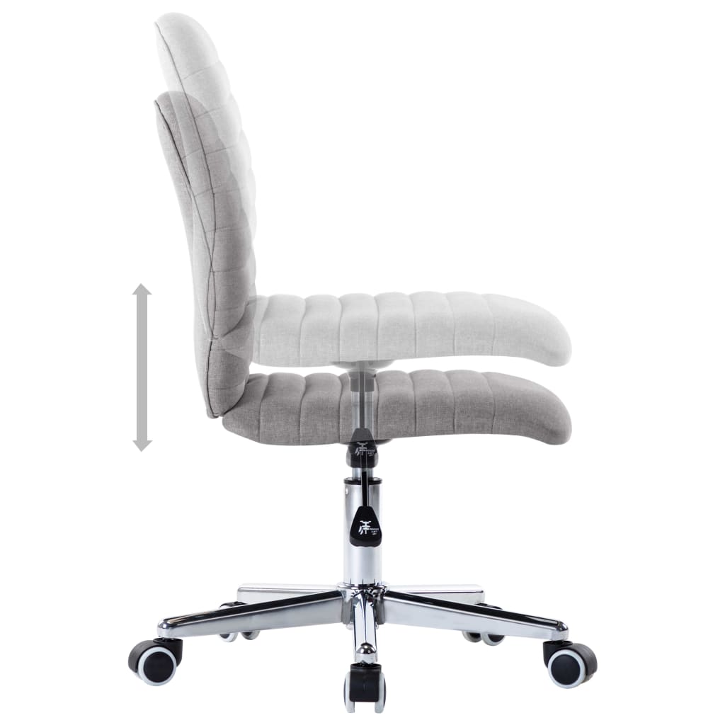 spisebordsstole 4 stk. stof lysegrå