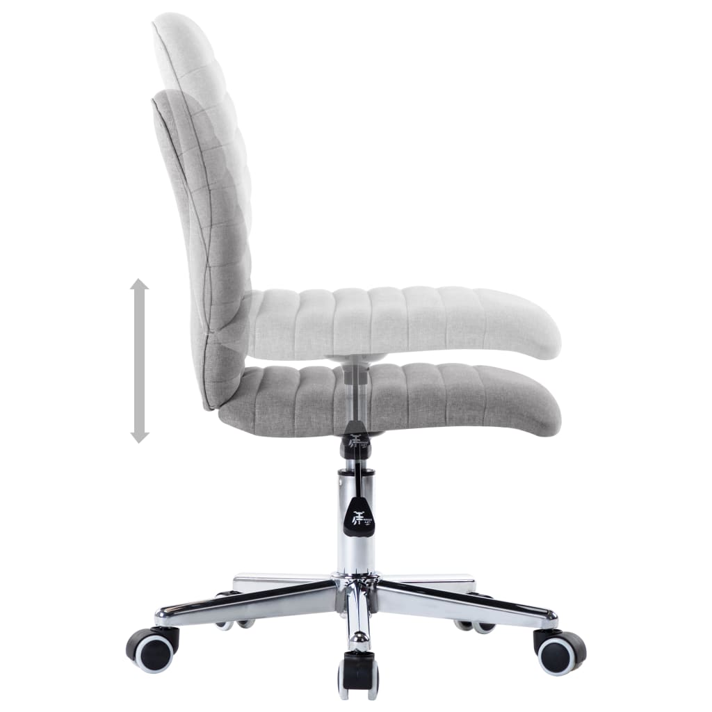 spisebordsstole 6 stk. stof lysegrå