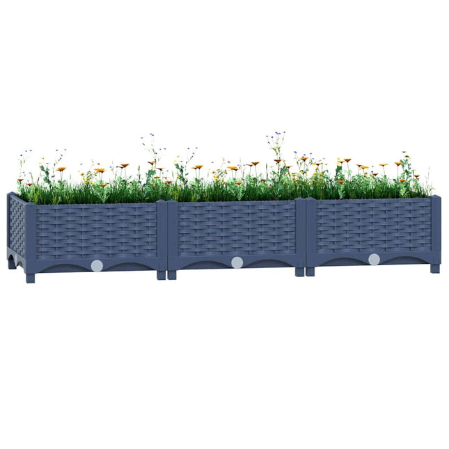 højbed 120x40x23 cm polypropylen