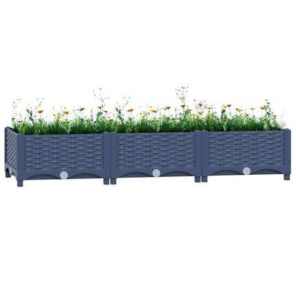 højbed 120x40x23 cm polypropylen