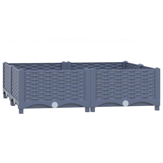 højbed 80x80x23 cm polypropylen