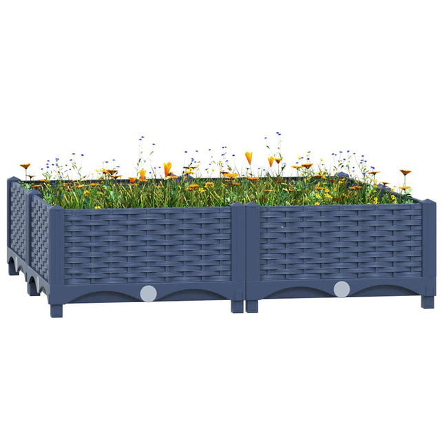 højbed 80x80x23 cm polypropylen