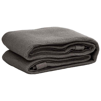 telttæppe 250x250 cm HDPE antracitgrå