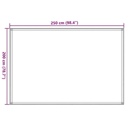 telttæppe 250x200 cm HDPE blå
