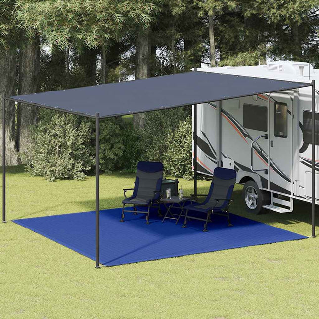 telttæppe 400x400 cm HDPE blå