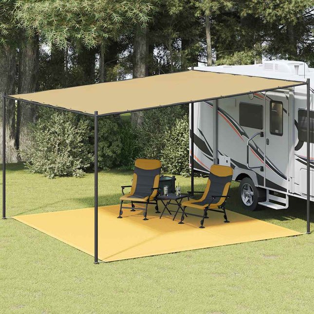 telttæppe 400x400 cm beige
