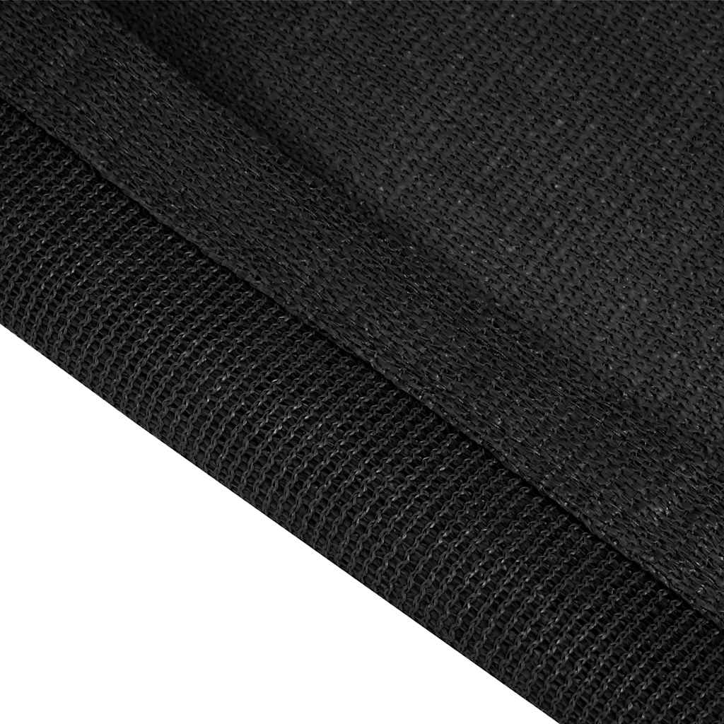telttæppe 400x700 cm HDPE sort