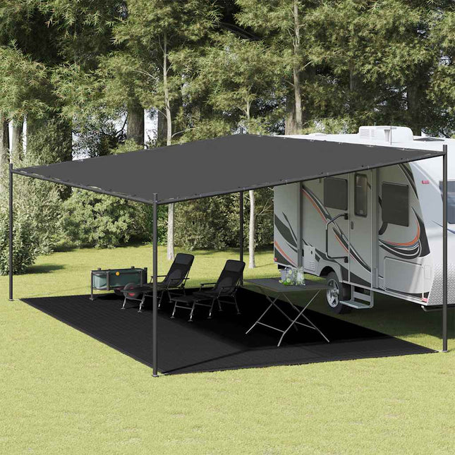 telttæppe 400x700 cm HDPE sort