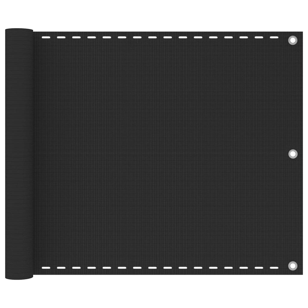 altanafskærmning HDPE 75x500 cm antracitgrå billede