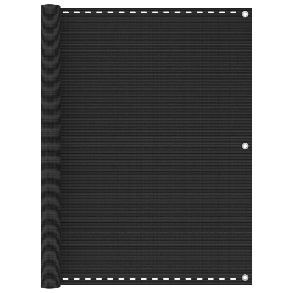 altanafskærmning 120x500 cm HDPE antracitgrå