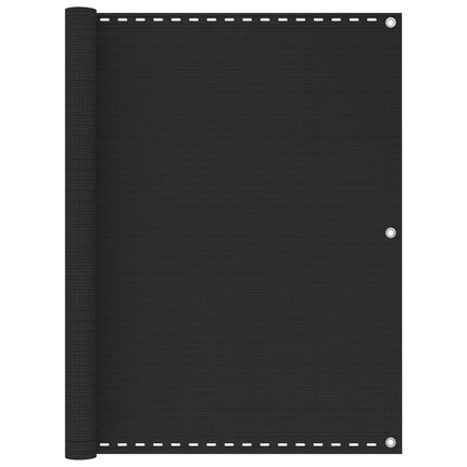 altanafskærmning 120x600 cm HDPE antracitgrå