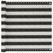 altanafskærmning HDPE 90x300 cm antracitgrå og hvid