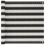 balkonafskærmning HDPE 90x500 cm antracitgrå og hvid