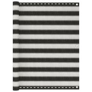 altanafskærmning HDPE 120x500 cm antracitgrå og hvid