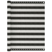 altanafskærmning HDPE 120x600 cm antracitgrå og hvid