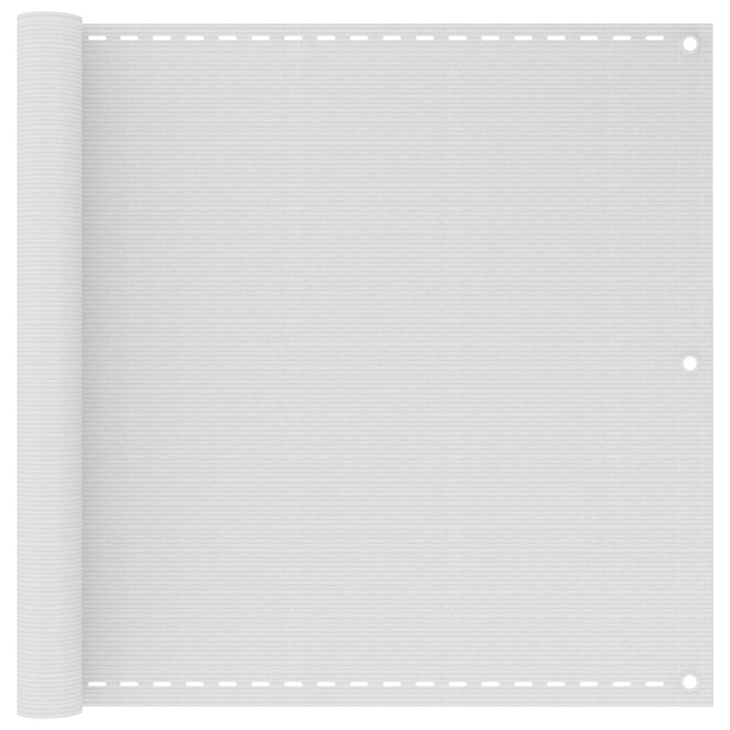 altanafskærmning 90x300 cm HDPE hvid billede