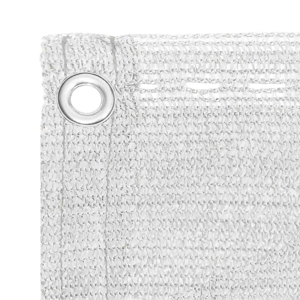 altanafskærmning 120x500 cm HDPE hvid