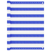 altanafskærmning 90x300 cm HDPE blå og hvid