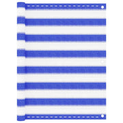 altanafskærmning 90x400 cm HDPE blå og hvid