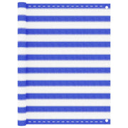 altanafskærmning 120x500 cm HDPE blå og hvid