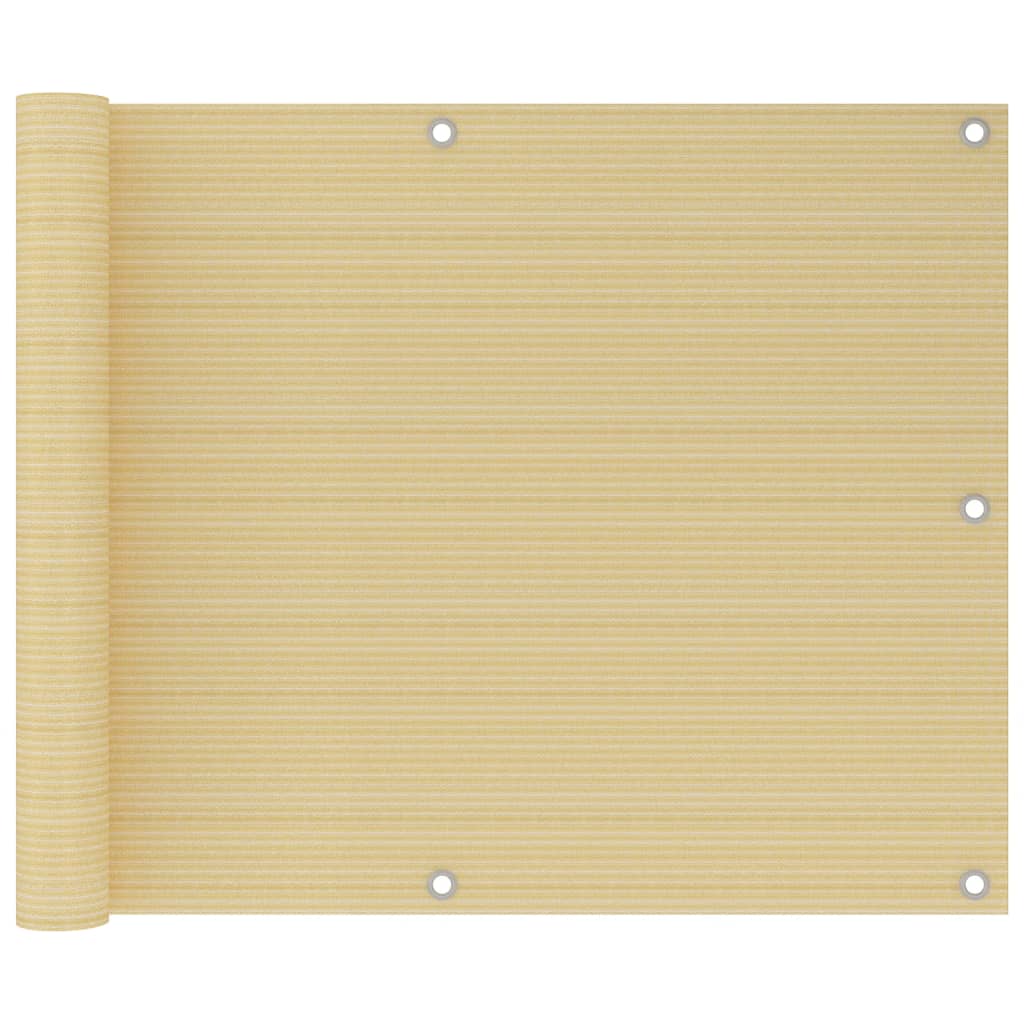 altanafskærmning 75x300 cm HDPE beige billede