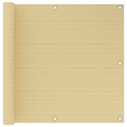 altanafskærmning 90x300 cm HDPE beige