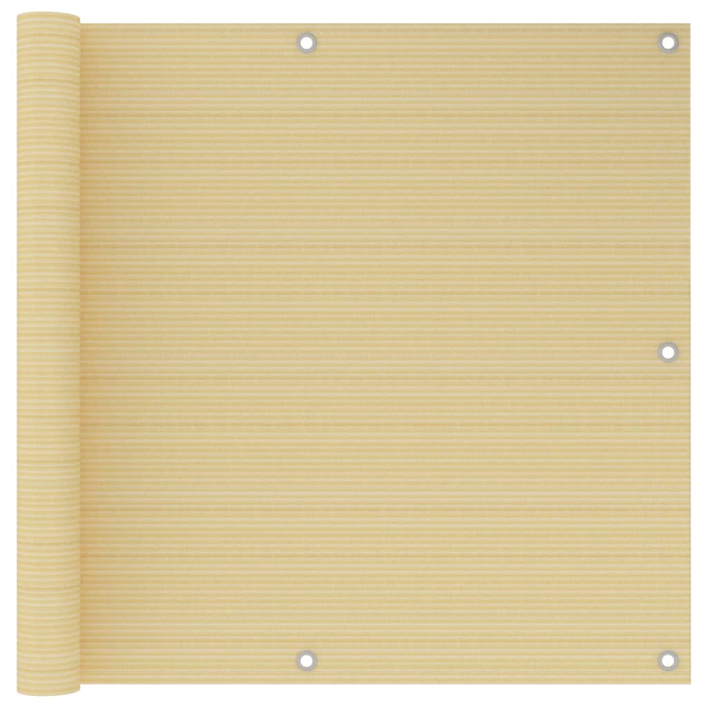 altanafskærmning 90x300 cm HDPE beige billede