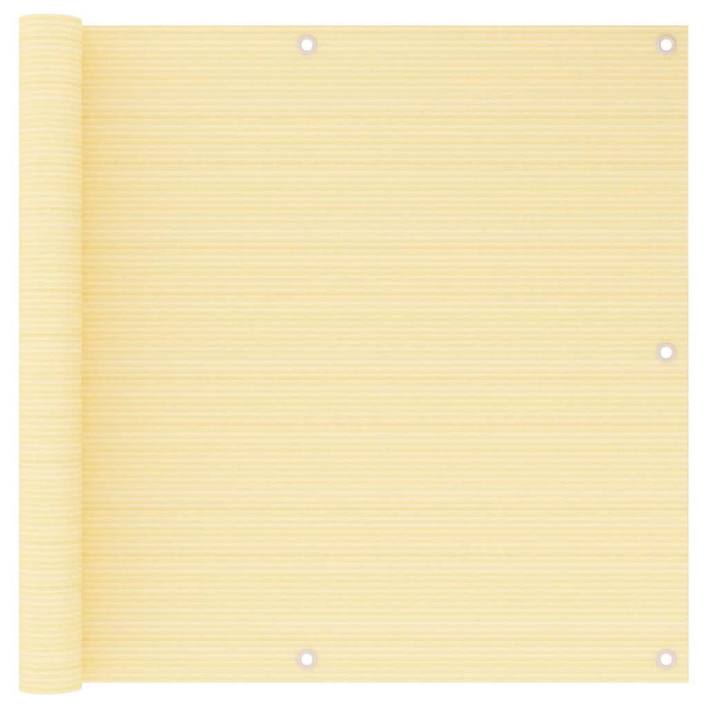 altanafskærmning 90x500 cm HDPE beige billede