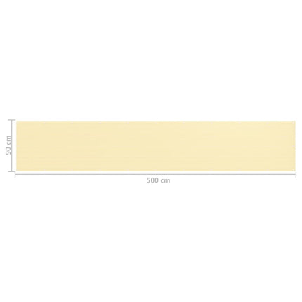 altanafskærmning 90x500 cm HDPE beige