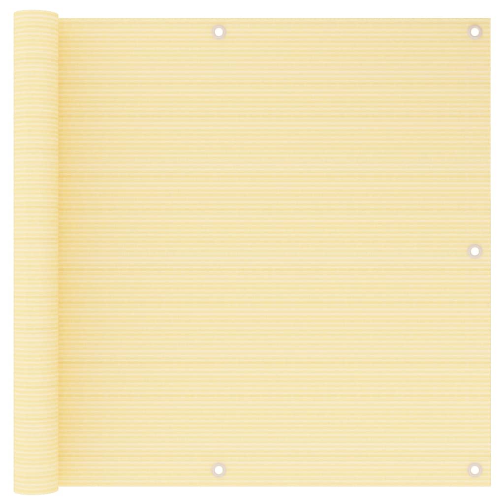 altanafskærmning 90x600 cm HDPE beige billede