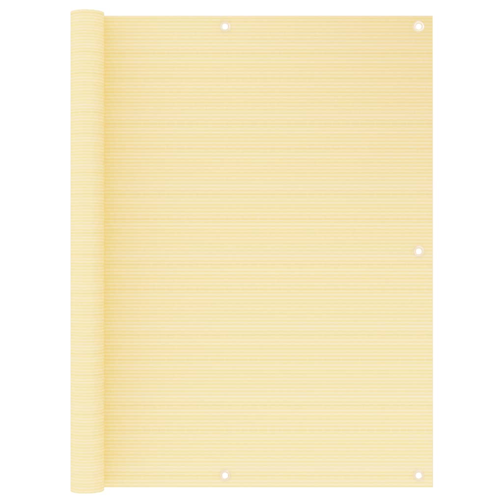 altanafskærmning 120x300 cm HDPE beige billede