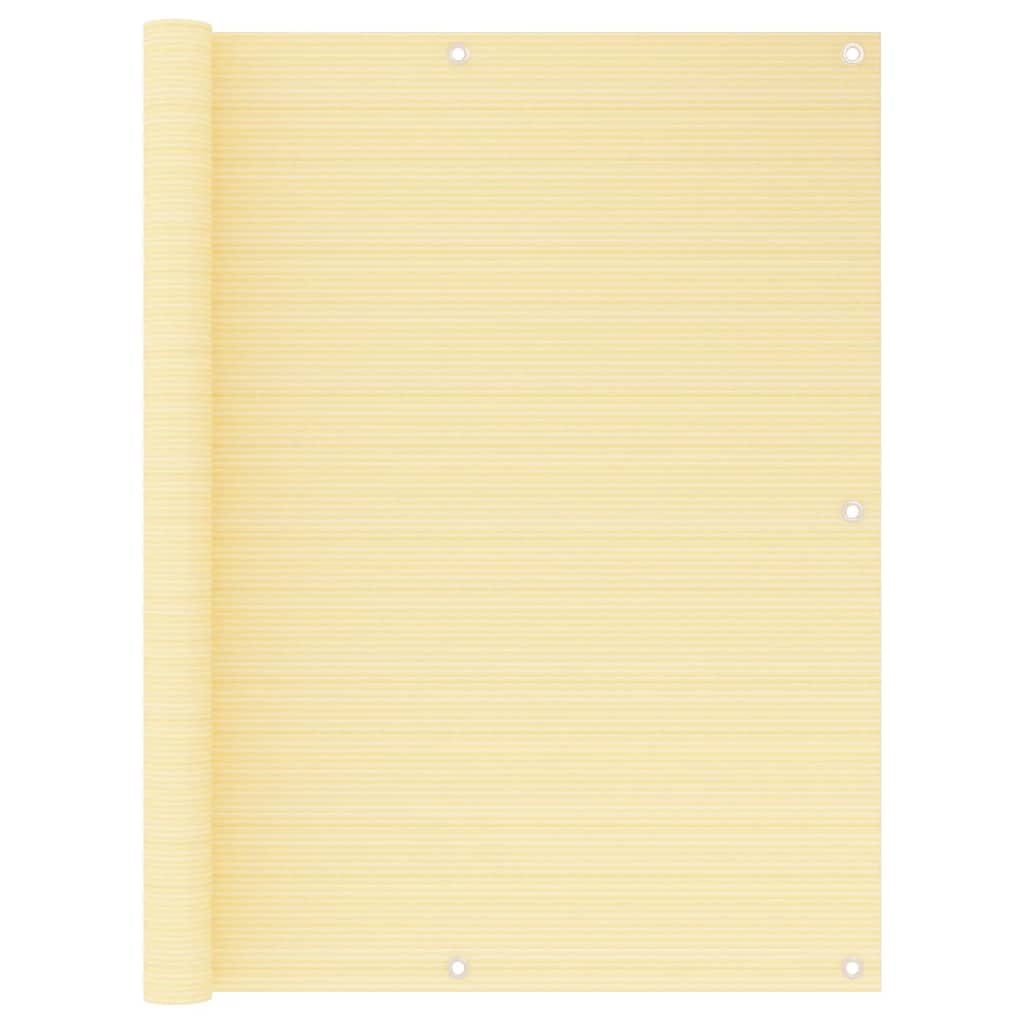 altanafskærmning 120x500 cm HDPE beige billede