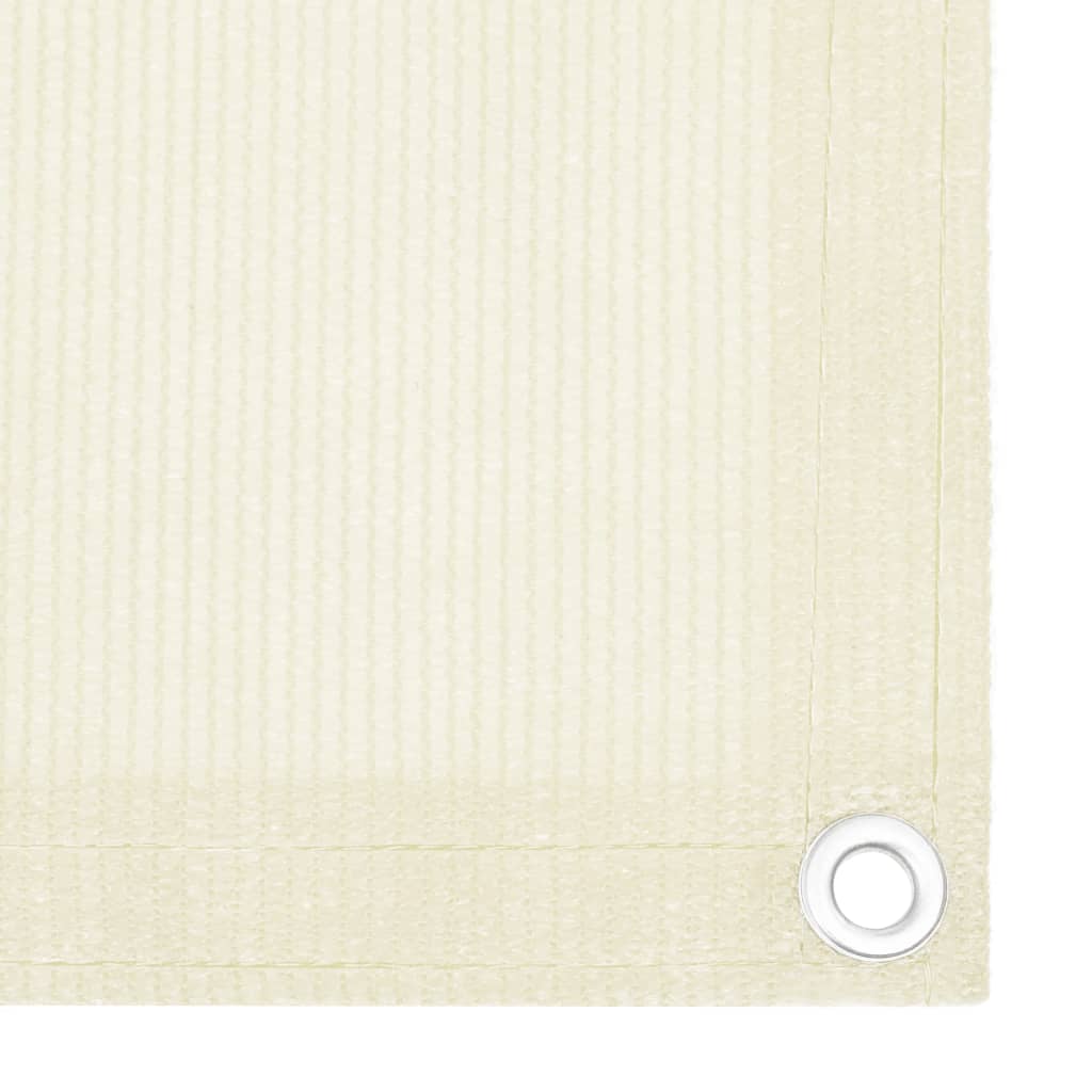 altanafskærmning 90x400 cm HDPE cremefarvet