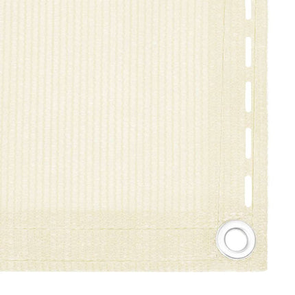 altanafskærmning 90x600 cm HDPE cremefarvet