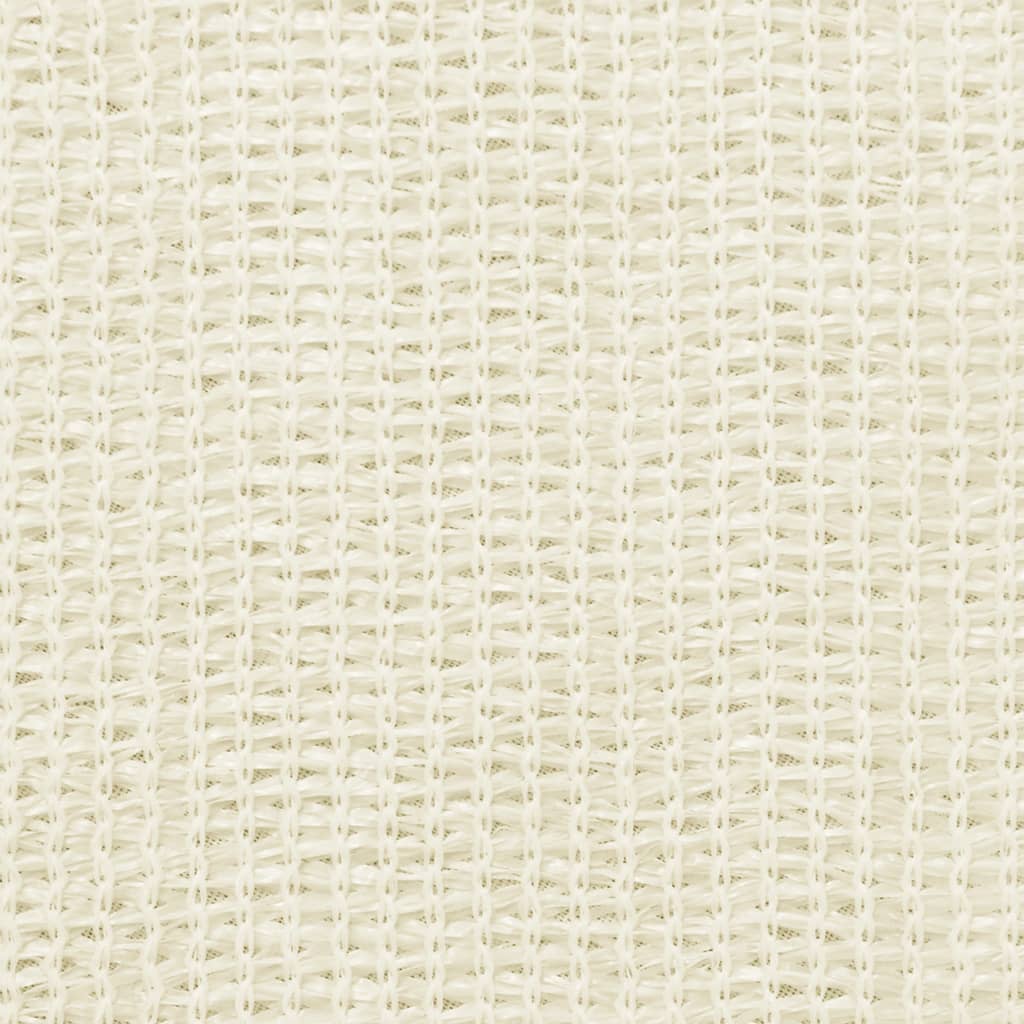 altanafskærmning 120x300 cm HDPE cremefarvet