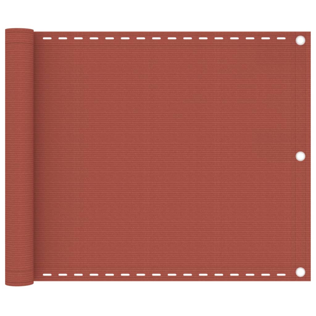 altanafskærmning 75x600 cm HDPE terrakotta billede
