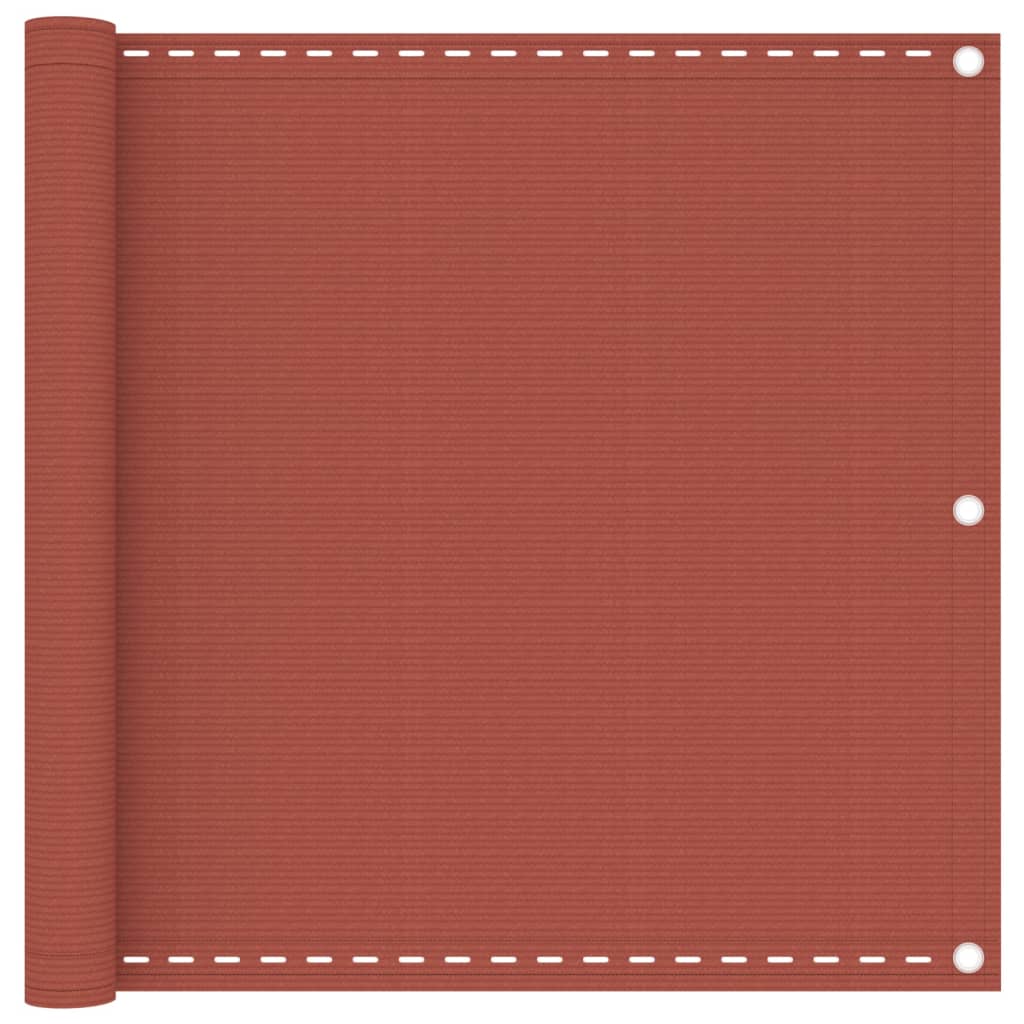altanafskærmning 90x500 cm HDPE terrakotta billede